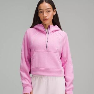 lululemon Scuba Oversized Half Zip *Plush, Dahlia Mauve, Size XS/S, NWOT